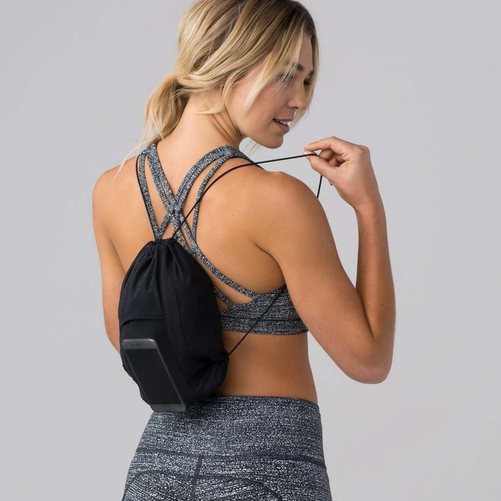 EUC Lululemon Black Pack Light 1/2 Zip Pullover Convertible Backpack - Picture 11 of 11